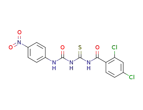 2,4-dichloro-<i>N</i>-[3-(4-nitro-phenyl)-ureidocarbothioyl]-benzamide