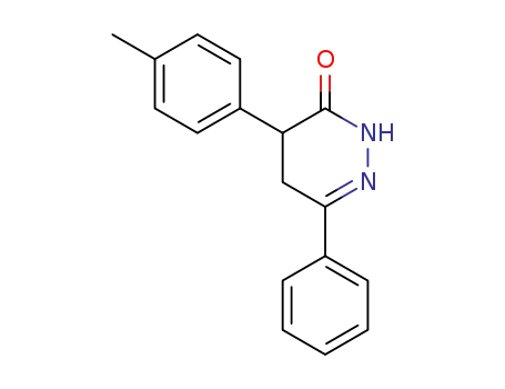 6-phenyl-4-<i>p</i>-tolyl-4,5-dihydro-2<i>H</i>-pyridazin-3-one