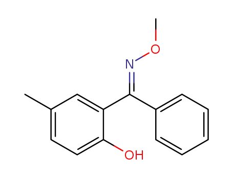 Molecular Structure of 108437-84-9 (2-hydroxy-5-methyl-benzophenone-(<i>O</i>-methyl-<i>seqtrans</i>-oxime ))