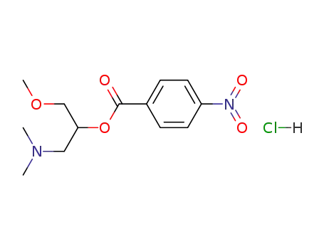 Molecular Structure of 5441-74-7 (1-(dimethylamino)-3-methoxypropan-2-yl 4-nitrobenzoate)
