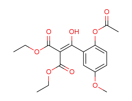 diethyl 2-{hydroxy[5-methoxy-2-(acetoxy)phenyl]methylene}malonate