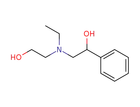 Molecular Structure of 23175-17-9 (2-[ethyl(2-hydroxyethyl)amino]-1-phenylethanol)