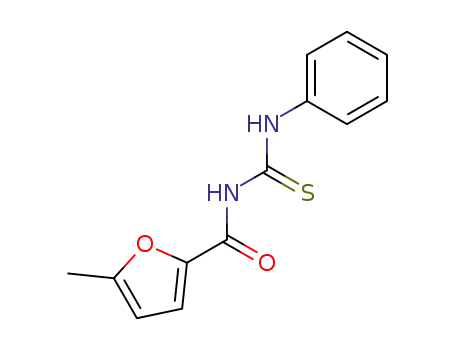 Molecular Structure of 82366-63-0 (2-Furancarboxamide, 5-methyl-N-[(phenylamino)thioxomethyl]-)