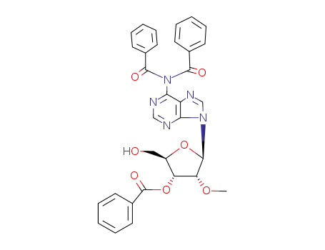 Molecular Structure of 65798-52-9 (Adenosine, N,N-dibenzoyl-2'-O-methyl-, 3'-benzoate)
