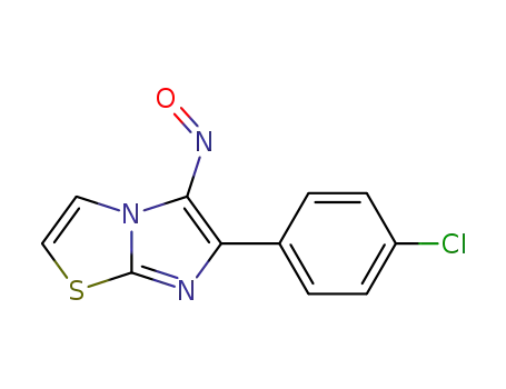 Molecular Structure of 106671-91-4 (6-(4-chlorophenyl)-5-nitrosoimidazo[2,1-b][1,3]thiazole)