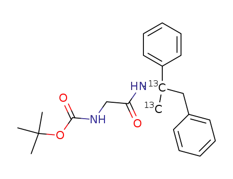 2-{N-t-butoxycarbonylamino}-N-{[2,3-13C<sub>2</sub>]-1,2-diphenylprop-2-yl}acetamide