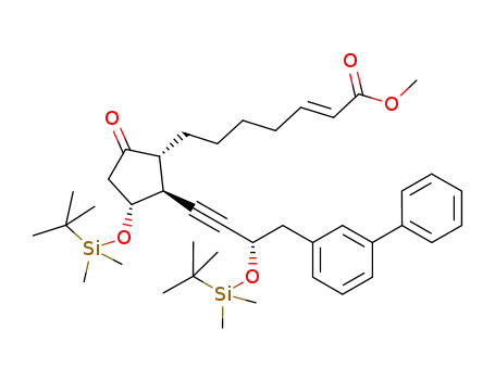 (2E)-17,18,19,20-tetranor-16-(3-biphenyl)-2,3,13,14-tetradehydro-PGE<sub>1</sub> methyl ester 11,15-bis(t-butyldimethylsilyl ether)