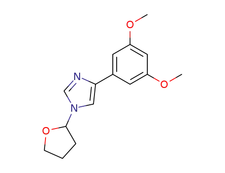 Molecular Structure of 312583-36-1 (4-(3',5'-dimethoxyphenyl)-1-(1-tetrahydrofuranyl)imidazole)