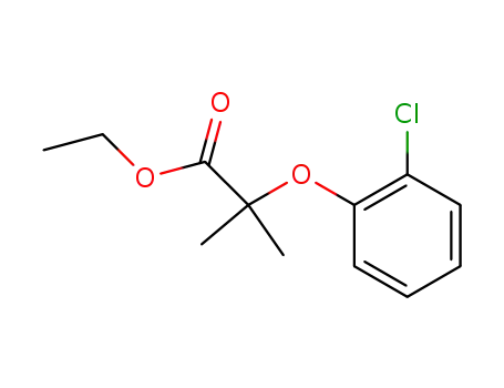 Molecular Structure of 59227-81-5 (Propanoic acid, 2-(2-chlorophenoxy)-2-methyl-, ethyl ester)
