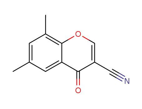Molecular Structure of 50743-40-3 (3-CYANO-6,8-DIMETHYLCHROMONE)