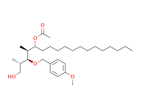 Acetic acid (R)-1-[(1S,2S,3S)-4-hydroxy-2-(4-methoxy-benzyloxy)-1,3-dimethyl-butyl]-tetradecyl ester