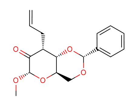 Methyl 3-C-allyl-4,6-O-benzylidene-α-D-ribo-hexopyranosid-2-ulose