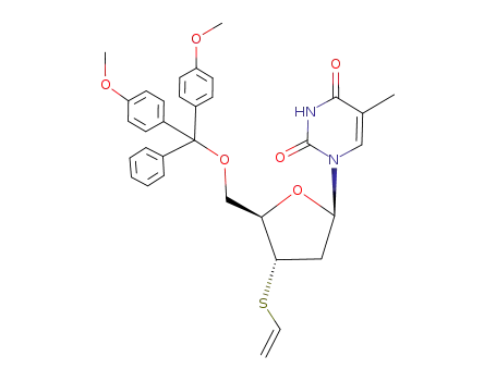 Thymidine,
5'-O-[bis(4-methoxyphenyl)phenylmethyl]-3'-S-ethenyl-3'-thio-