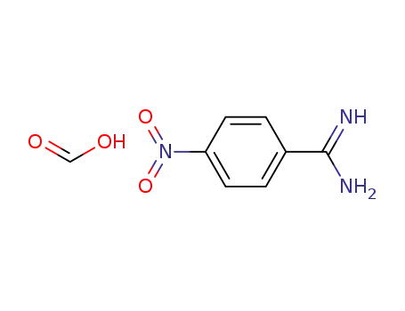 Molecular Structure of 125772-47-6 (4-nitrobenzamidinium formate)