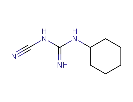 Molecular Structure of 24010-79-5 (Guanidine, N-cyano-N'-cyclohexyl-)