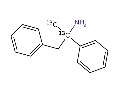 [2,3-13C<sub>2</sub>]-1,2-diphenylprop-2-ylamine