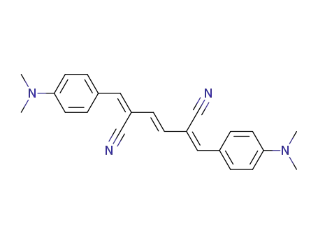 Molecular Structure of 41520-38-1 ((E)-2,5-bis((Z)-4-(dimethylamino)benzylidene)hex-3-enedinitrile)