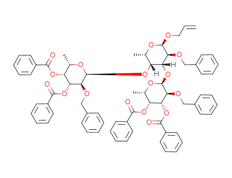 allyl 2-O-benzyl-3,4-di-O-(3,4-di-O-benzoyl-2-O-benzyl-α-L-fucopyranosyl)-α-L-fucopyranoside