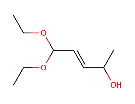 1,1-diethoxypent-2-en-4-ol