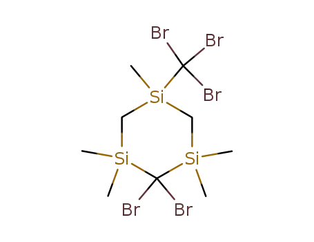 2,2-dibromo-5-tribromomethyl-1,1,3,3,5-pentamethyl-1,3,5-trisilacyclohexane