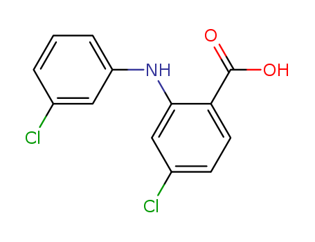 Benzoic acid, 4-chloro-2-[(3-chlorophenyl)amino]-