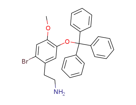 2-(2-bromo-4-methoxy-5-trityloxy-phenyl)-ethylamine