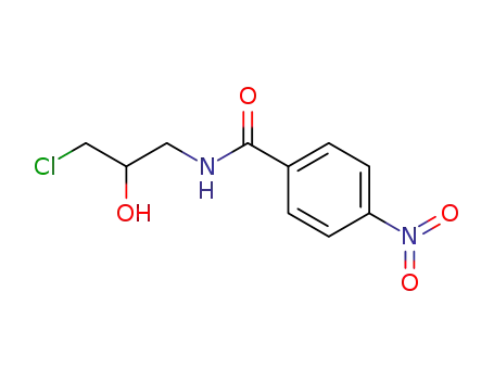Molecular Structure of 53460-76-7 (N-(3-Chloro-2-hydroxypropyl)-p-nitrobenzamide)