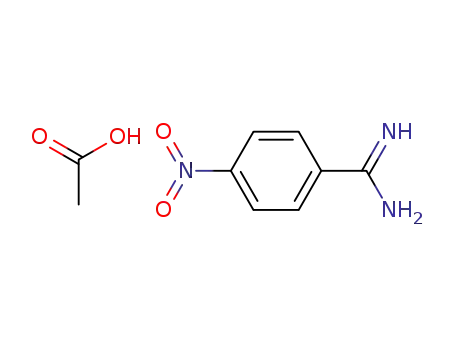 Molecular Structure of 125772-54-5 (4-nitrobenzamidinium acetate)