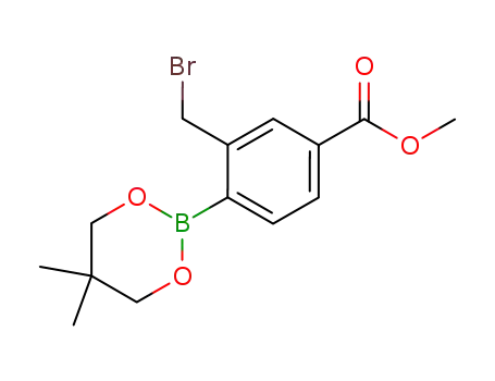 Benzoic acid,
3-(bromomethyl)-4-(5,5-dimethyl-1,3,2-dioxaborinan-2-yl)-, methyl ester