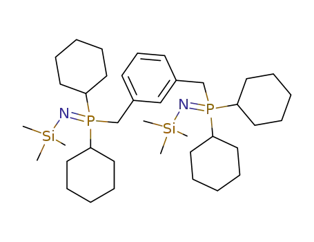 m-C<sub>6</sub>H<sub>4</sub>(CH<sub>2</sub>(cyclohexyl)2PNSiMe<sub>3</sub>)2