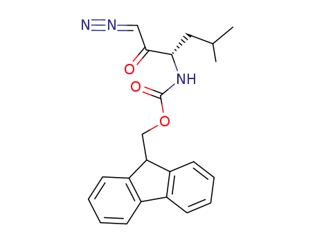 Carbamic acid, [(1S)-1-(diazoacetyl)-3-methylbutyl]-,
9H-fluoren-9-ylmethyl ester