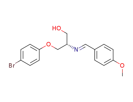 1-Propanol,
3-(4-bromophenoxy)-2-[(E)-[(4-methoxyphenyl)methylene]amino]-, (2S)-