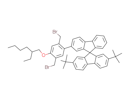 1,4-bis(bromomethyl)-2-(2'-ethylhexyloxy)-5-[(2''',7'''-di-tert-butyl)-9'',9'''-spirobifluoren-2''-yl]benzene