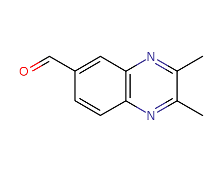 Molecular Structure of 108763-28-6 (6-Quinoxalinecarboxaldehyde,2,3-dimethyl-(9CI))