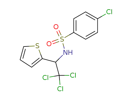 4-Chloro-N-[2,2,2-trichloro-1-(2-thienyl)ethyl]benzenesulfonamide