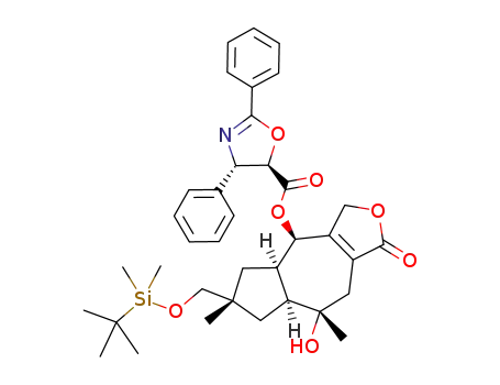 (4S,5R)-2,4-diphenyl-4,5-dihydro-oxazol-5-carboxylic acid (15-O-t-butyl-dimethylsilyl-lactarorufin B)-8-epi-8-yl ester