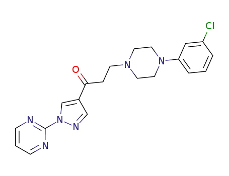 3-[4-(3-chlorophenyl)piperazin-1-yl]-1-[1-(pyrimidin-2-yl)-1H-pyrazol-4-yl]propan-1-one