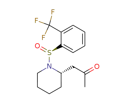 1-[(S)-1-((S)-2-Trifluoromethyl-benzenesulfinyl)-piperidin-2-yl]-propan-2-one