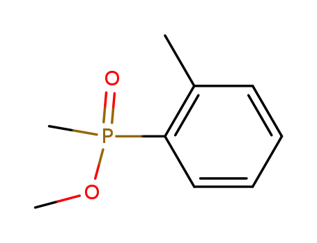 Molecular Structure of 122370-68-7 (Phosphinic acid, methyl(2-methylphenyl)-, methyl ester)