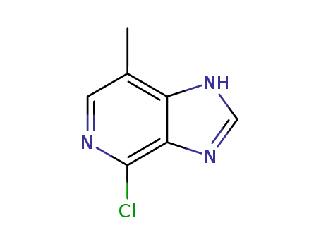 Molecular Structure of 18232-95-6 (1H-Imidazo[4,5-c]pyridine, 4-chloro-7-methyl-)