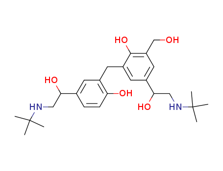 4-(2-(tert-butylamino)-1-hydroxyethyl)-2-(5-(2-(tert-butylamino)-1-hydroxyethyl)-2-hydroxybenzyl)-6-(hydroxymethyl)phenol