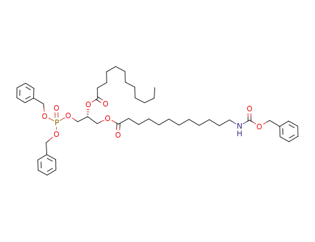 (+)-1-O-[12-N-(benzyloxycarbonyl)aminododecanoyl]-2-O-dodecanoyl-sn-glycerol 3-(dibenzylphosphate)