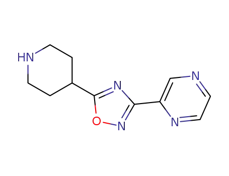 Molecular Structure of 849925-00-4 (2-(5-PIPERIDIN-4-YL-1,2,4-OXADIAZOL-3-YL)PYRAZINE)