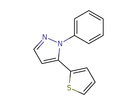 Molecular Structure of 478395-52-7 (1-phenyl-5-(thiophen-2-yl)-1H-pyrazole)
