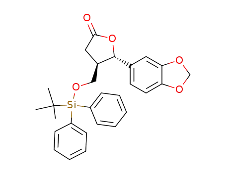 (3R,4S)-3-[(tert-butyldiphenylsilyloxy)methyl]-4-(3,4-methylenedioxyphenyl)-4-butanolide