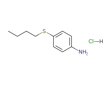 Molecular Structure of 92286-68-5 (Benzenamine, 4-(butylthio)-, hydrochloride)