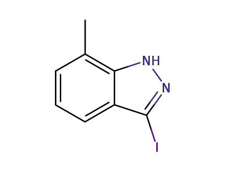 Molecular Structure of 847906-27-8 (3-IODO-7-METHYL (1H)INDAZOLE)
