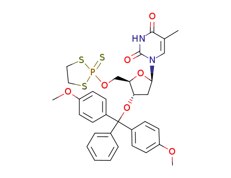 1-[(2R,4S,5R)-4-[Bis-(4-methoxy-phenyl)-phenyl-methoxy]-5-(2-thioxo-2λ<sup>5</sup>-[1,3,2]dithiaphospholan-2-yloxymethyl)-tetrahydro-furan-2-yl]-5-methyl-1H-pyrimidine-2,4-dione