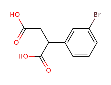 Molecular Structure of 69006-89-9 ((3-BROMOPHENYL)SUCCINIC ACID)