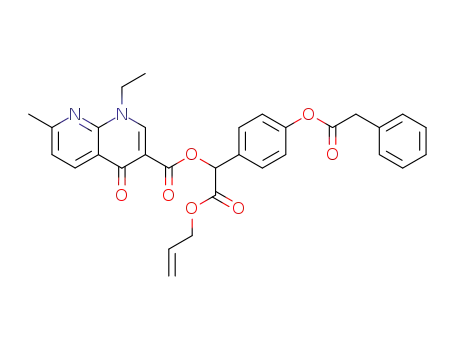 1-ethyl-7-methyl-4-oxo-1,4-dihydro-[1,8]naphthyridine-3-carboxylic acid allyloxycarbonyl-(4-phenylacetoxy-phenyl)-methyl ester